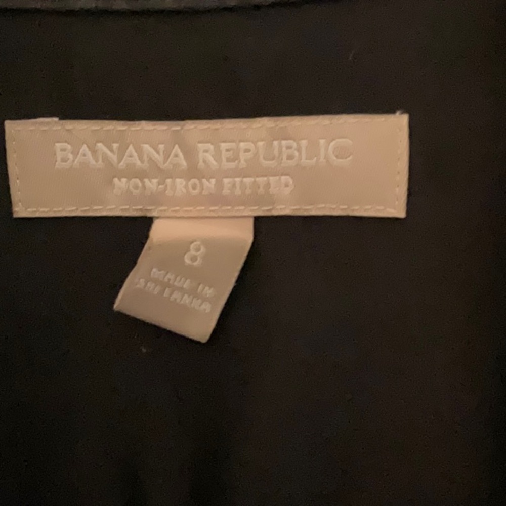 Banana Republic Black Fitted Shirt